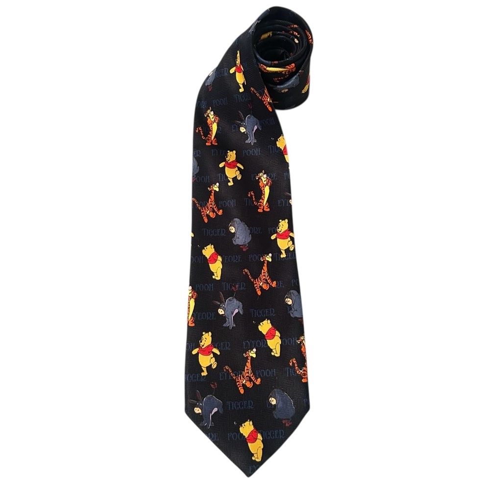 VINTAGE Winnie the Pooh Tie Eeyore & Tigger Necktie - Picture 3 of 6